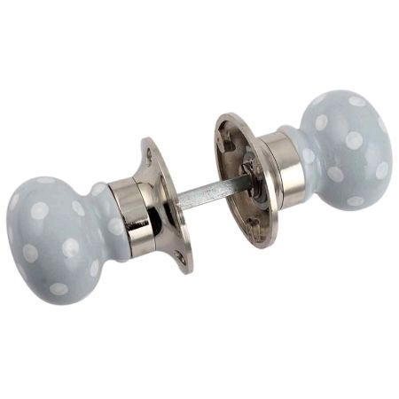 Grey Dot Mortice Handle 2.25